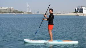 Stand Up Paddle Boarding (SUP) on The Palm Jumeirah - Rental for One Hour