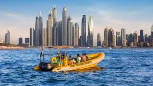 The Yellow Boats 99-Minute Premium Tour Dubai -  Kids Go Free Summer Offer