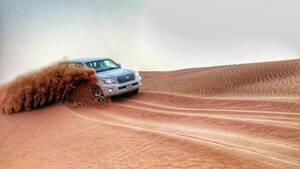 Desert Safari in Ras Al Khaimah: Pickup from Fujairah hotels (Minimum 4 pax) flyer