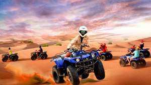 Yamaha 350 CC Quad Bike Open Desert Self Drive Experience - 60 Minutes (Single Seater Only) flyer