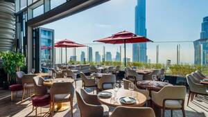 Set Menu Lunch at C&Eacute; LA VI  with Selected Beverages and Burj Khalifa Views flyer