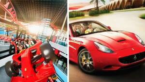 Ferrari World General Admission + Driving Experience Package flyer