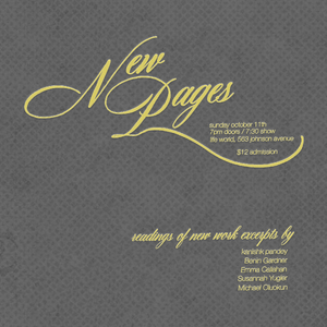 New Pages flyer
