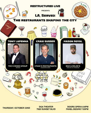 Афиша события LA, Served: The Restaurants Shaping The City