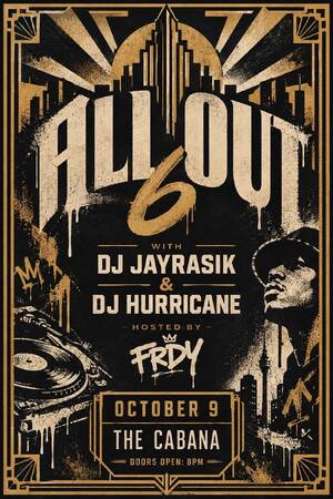 All Out 6 - Cabana flyer