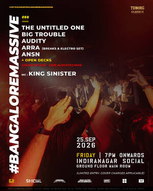 DnBIndia x Social pres. #BangaloreMassive 056 flyer