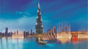 Abra Boat Ride on the Burj Lake at the Dubai Fountains flyer