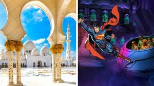 From Abu Dhabi: Abu Dhabi & Warner Bros - Shared Audio Guided Tour & Transfers flyer