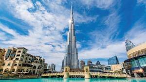 From Abu Dhabi: Dubai Full Fay with Burj Khalifa - Shared Audio Guided Tour & Transfers flyer
