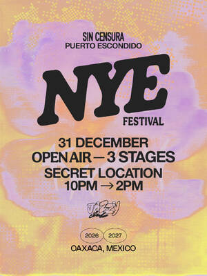 Sin Censura NYE Festival flyer