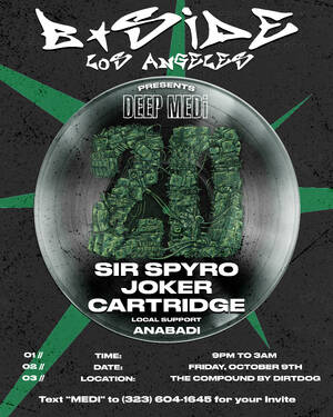 BSideLA Presents: Deep Medi Musik 20 (label takeover) flyer