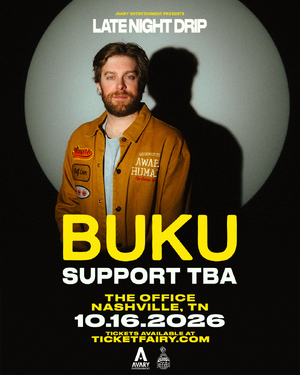 Late Night Drip: Buku flyer