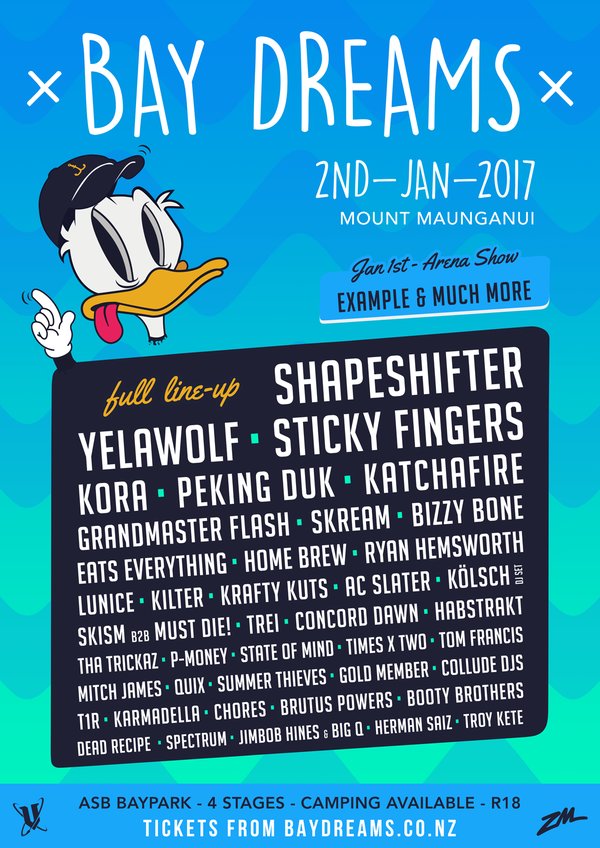 Bay Dreams 2017 Mt Maunganui Tickets Tauranga ASB Baypark Stadium