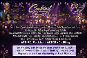 Cocktail Concerts - East Coast flyer