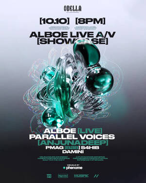 Alboe (LIVE Audio Visual Showcase) & Parallel Voices (Anjunadeep) flyer