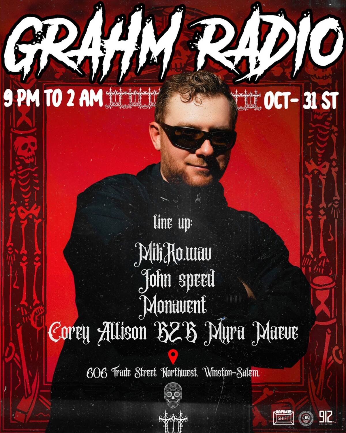 GRAHM RADIO X 912 COLLECTIVE's Tickets | Winston-Salem | 606 Trade St ...