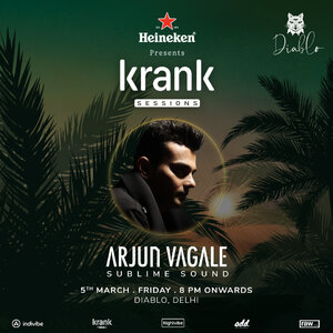 Nightvibe x Krank Sessions presents Arjun Vagale at Diablo flyer