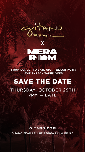 MERA ROOM X GITANO BEACH Flyer