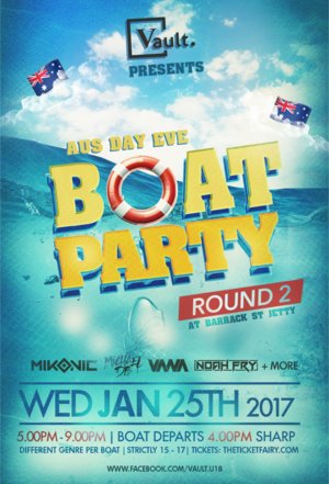 VAULT presents... THE BOAT PARTY - Round 2 -  AUS Day Eve photo