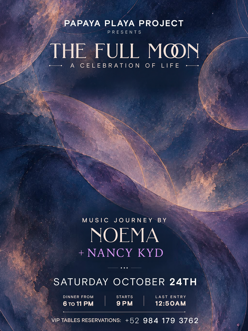 PAPAYA PLAYA PROJECT &bull; Presents &bull; THE FULL MOON &bull;