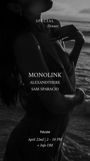 Special Dinner: Monolink // Alexandthere // Sam Sparacio photo
