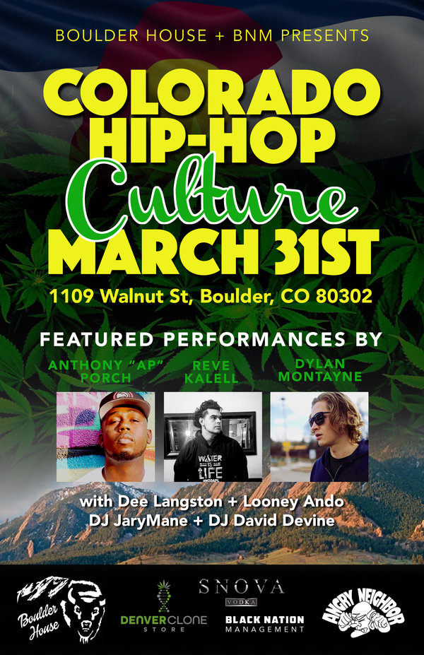 Boulder House + BNM Presents Colorado Hiphop Culture Tickets