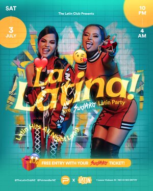 La Latina! By The Latin Club | 3 July at Pointers Bar photo