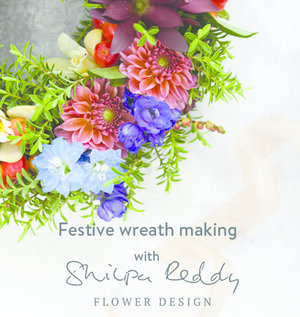 Festive wreath making with Shilpa Reddy Flower Design