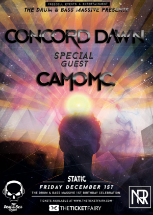 The Drum & Bass Massive 1st birthday Ft: Concord Dawn & Camo MC