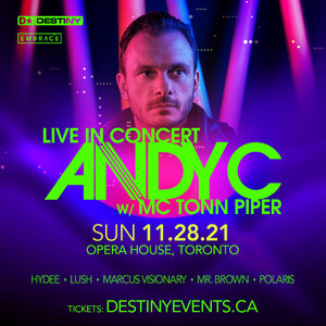 ANDY C w/ MC Tonn Piper *Live In Concert* Sunday, November 28th photo