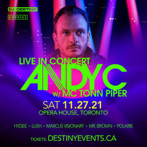 ANDY C w/ MC Tonn Piper *Live In Concert* Saturday, November 27th