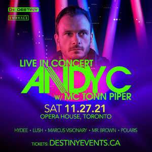 ANDY C w/ MC Tonn Piper *Live In Concert* Saturday, November 27th photo