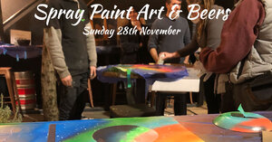 Spray Paint Art & Beers photo