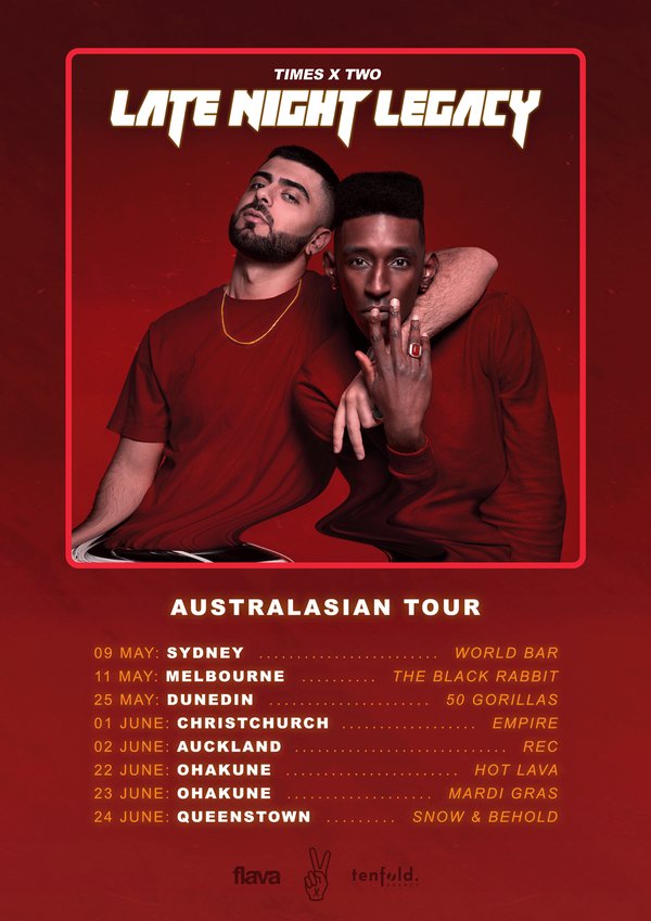Times x Two Late Night Legacy Tour (Auckland) Tickets Auckland REC The Ticket Fairy