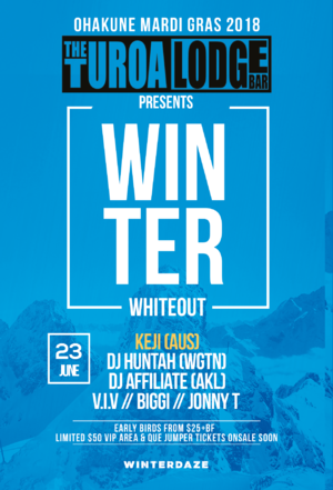 Turoa Ski Lodge PRESENTS: WINTER WHITEOUT!