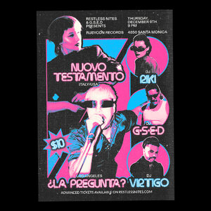 G•S•E•D x Restless Nites present Nuovo Testamento