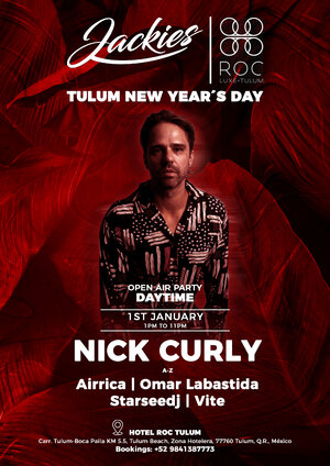 JACKIES NYD Tulum pres: Nick Curly - Open Air Beach Party photo