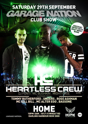 CLUB SHOW: Garage Nation feat HEARTLESS CREW