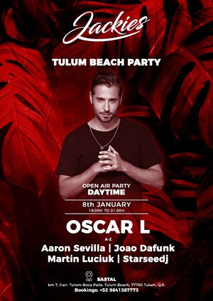 Jackies Tulum Pres: Oscar L - Jungle Party at Sastal