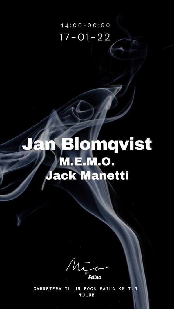 JAN BLOMQVIST Tickets Tulum Mía Restaurant & Beach Club The