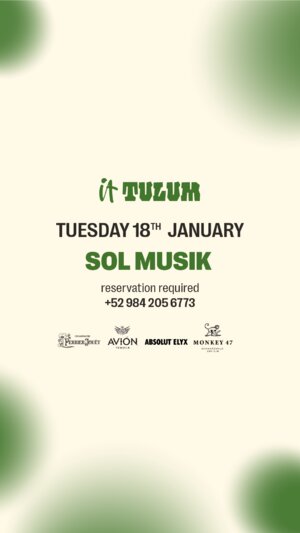 Tuesday at It Tulum w/ SOL MUSIK photo