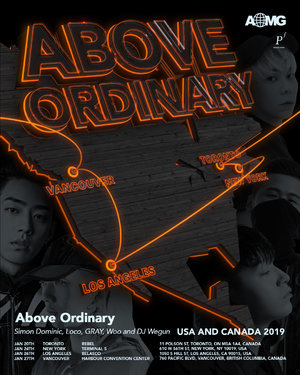 AOMG ABOVEORDINARY USA & Canada Tour 2019
