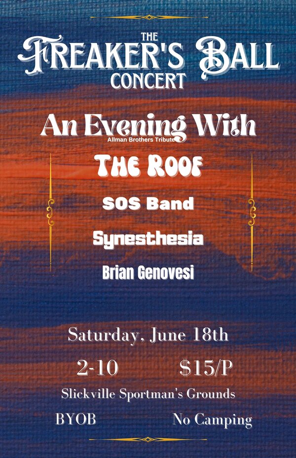 The Freakers Ball Concert Tickets Slickville Slickville Sportsman's