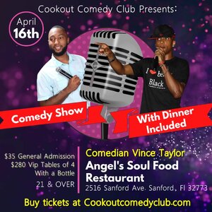 Comedy Show With Dinner Included Staring Vince Taylor and Friends