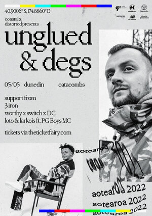 Coastal X Distorted Present: Unglued & Degs (UK) - Dunedin photo