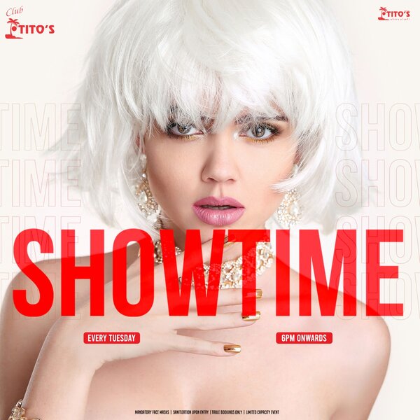 Showtime Tuesday Tickets | Baga | Tito's Club - The Ticket Fairy