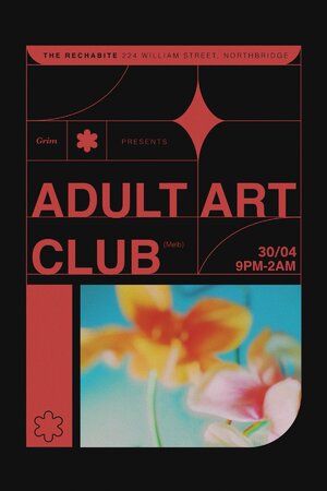 GRIM ft Adult Art Club (Melb) photo