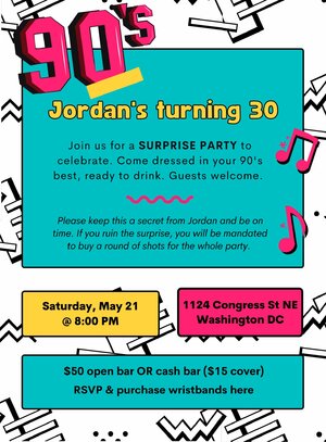 Jordan’s 30th birthday surprise!