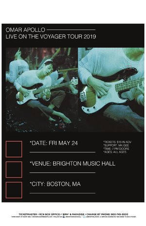 Omar Apollo - The Voyager Tour 2019 - Boston photo