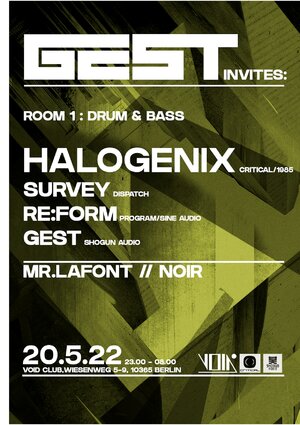 GEST INVITES 003: Halogenix (Paypal option) - Event in Berlin